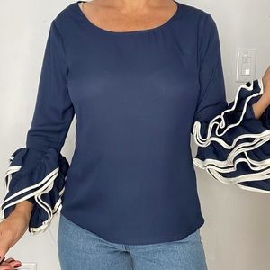 Dark blue top